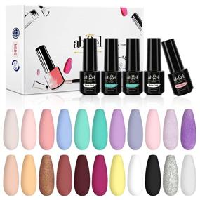 img 4 attached to 💅 27 Pcs Gel Nail Polish Set by Ab Gel - UV/LED Soak Off Gel Polish Starter Kit with 22 Vibrant Colors, Base Coat, Glossy & Matte Top Coat - Nail Art Salon DIY at Home - Perfect Gift Collection