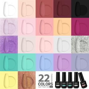 img 3 attached to 💅 27 Pcs Gel Nail Polish Set by Ab Gel - UV/LED Soak Off Gel Polish Starter Kit with 22 Vibrant Colors, Base Coat, Glossy & Matte Top Coat - Nail Art Salon DIY at Home - Perfect Gift Collection