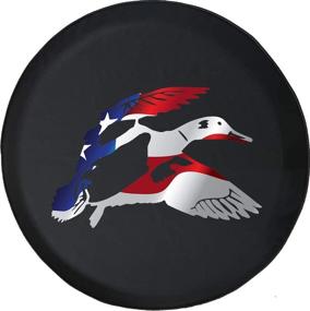 img 4 attached to Spare Tire Cover Duck Hunting Water Fowl Flying (Fits: SUVs Camper Accessories RV Accessories Size 28 Inch Tires & Wheels and Accessories & Parts