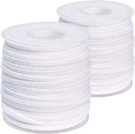 🕯️ high-quality bulk 200ft 40 ply braided wick spool - 100% cotton candle wicks for candle making | max dia 4 inch pillar | metal tab-free candle wick only logo