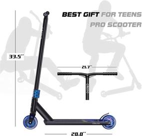 img 2 attached to 🛴 CREDO SPORT Pro Scooter: A Versatile Trick Scooter for Pros and Beginners - 110MM Wheels, Freestyle Design, Suitable for Kids, Teens, and 8+ Years