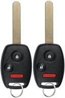 🔑 pack of 2 keylessoption mlbhlik-1t keyless entry remote control car ignition key fob replacement with uncut key logo