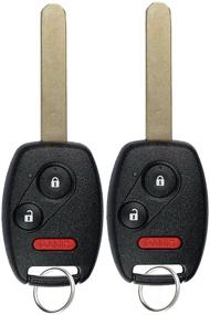 img 2 attached to 🔑 Pack of 2 KeylessOption MLBHLIK-1T Keyless Entry Remote Control Car Ignition Key Fob Replacement with Uncut Key