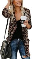 cardigans fashion leopard lightweight pockets logo