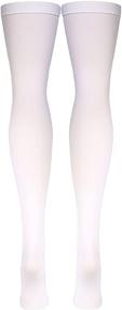 img 1 attached to 🩲 Truform Surgical Stockings: 18 mmHg Compression, Thigh High Length, Open Toe, White, X-Large - for Men and Women