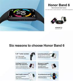 img 3 attached to 💪 Honor Band 6 Smart Wristband- Full Screen 1.47-inch AMOLED Color Touchscreen, SpO2, Swim, Heart Rate, Sleep, Nap, Stress, All-in-One Activity Tracker- 5ATM Waterproof Standard Version