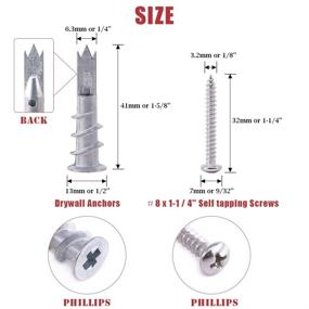 img 3 attached to 🔩 Hilitchi высококачественная самосверлящаяся гипсокартонная плита: премиум выбор