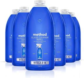 img 4 attached to 🧴 68 Ounces Method Glass Cleaner Refill - Mint Scented (Pack of 6), Packaging May Vary