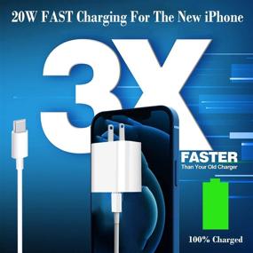 img 3 attached to Belcompany's Apple MFi Certified Fast Charger with 6.6FT Type C to Lightning Cable - Perfect for iPhone/iPad/AirPods
