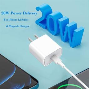 img 2 attached to Belcompany's Apple MFi Certified Fast Charger with 6.6FT Type C to Lightning Cable - Perfect for iPhone/iPad/AirPods