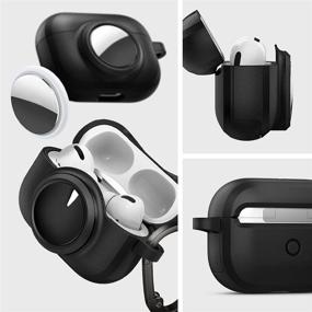 img 3 attached to 🖤 Чехол Spigen для AirPods Pro и для AirTag - матовый черный, дизайн Tag Armor Duo