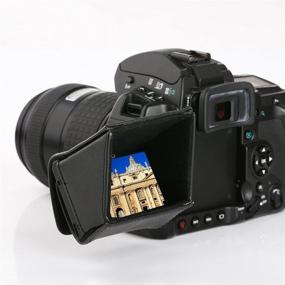 img 4 attached to 📷 Movo LH30: Ультра-эффективная козырек для ЖК-экранов размером 3 дюйма с выдвижными панелями для зеркальных камер и видеокамер
