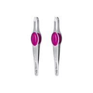 🔧 sally hansen eazy tweezy comfort grip slant tip tweezers with platform - 2 pack logo