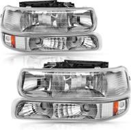 🚗 bryght headlight assembly and bumper light replacement for 99-02 chevy silverado, 00-06 tahoe, and suburban - high-quality headlamp set logo