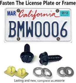 img 2 attached to License Plate Screws Stainless Steel Exterior Accessories for License Plate Covers & Frames