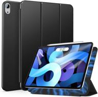 📱 ztotopcase for new ipad air 4 10.9 inch 2020/ipad pro 11 inch 2018 case - magnetic trifold stand case with auto sleep/wake & apple pencil charging - ipad air 4th generation, black logo