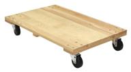 vestil hdos-2436-12 solid deck hardwood dolly, 1200 lbs capacity, 36x24x6-3/4, with hard rubber casters logo