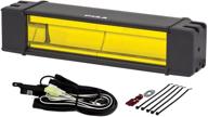 🔦 piaa rf series yellow 10-inch sae compliant fog beam led light bar kit - model 22-07210 logo