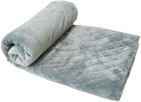 img 4 attached to 🛏️ Waowoo Dark Grey Weighted Blanket Cover 60"x80" Duvet for Enhanced Comfort