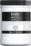 🎨 liquitex basics 32-oz jar acrylic paint - titanium white logo