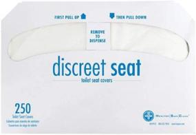 img 4 attached to Discreet DS 1000 Half-Fold Toilet Covers - Enhanced Janitorial & Sanitation Supplies
