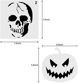 img 3 attached to Halloween Stencil Stencils Template Painting