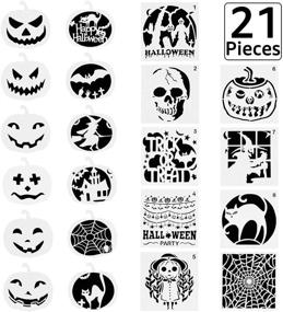 img 4 attached to Halloween Stencil Stencils Template Painting