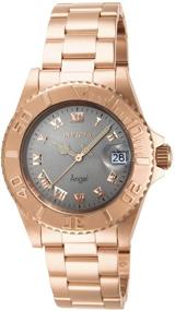 img 4 attached to 🌟 Stylish Invicta Women's Angel 40mm Gold/Rose Quartz Watch (Model: 14321, 14368)