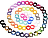 yofanst 24-100pcs vibrant silicone ear gauges: double flared ear tunnels set for stretching, expander ear piercing jewelry logo