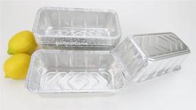 img 2 attached to Convenient 2 lb. Disposable Loaf Pan with Snap-On Lid - Pack of 25