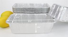 img 3 attached to Convenient 2 lb. Disposable Loaf Pan with Snap-On Lid - Pack of 25