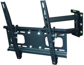 img 1 attached to 📺 Monoprice Full-Motion Articulating TV Wall Mount Bracket - 32-55in, 99lbs, 3.7-18.7in Extension, VESA 400x400, Concrete & Brick Compatible