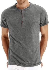 img 4 attached to Lightweight Placket Fashion T Shirts for Men - TINSTREE's Clothing