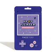 facetory pm spot fighter acne blemish patches: pimple and spot treatment for overnight healing, 78 hydrocolloid patches in 2 sizes (12mm and 14mm) logo