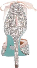 img 2 attached to Captivating Blue by Betsey Johnson Women's Iris Pump: A Chic Combination of Class and Charm