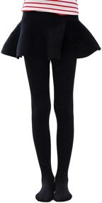 img 4 attached to Stylish White Thin Leggings for Girls by DCOIKO - Comfortable Elastic Trousers