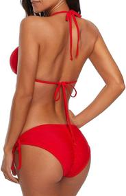 img 1 attached to American Trends Triangle Swimsuit: Perfect Bathing Suit for Women's Clothing and Swimsuits & Cover Ups