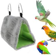 🐦 warm plush bird nest hammock hanging bed toy for parrot parakeet cockatiel conure lovebird finch canary budgie african grey cockatoo amazon hamster rat chinchilla ferret squirrel cage perch logo