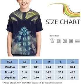 img 1 attached to Black GK5 M Boys' Clothing: Godzilla Dinosaur Monster Printed Tops, Tees & Shirts