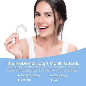 img 3 attached to 🏀 2 Pack ProDental Sports Mouth Guards - Soft Material, No BPA, Made in USA - Customizable for Comfort, Fits All Mouth Sizes 12+ - Maximum Protection Athletic Teeth Mouth Guards