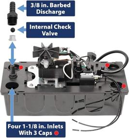 img 2 attached to 🖤 Black 1/30 HP Condensate Pump by Superior Pump 97204