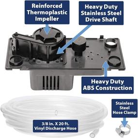 img 1 attached to 🖤 Black 1/30 HP Condensate Pump by Superior Pump 97204