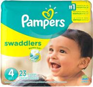 👶 premium pampers swaddlers diapers in size 4 - 23 count: ultimate comfort for your baby's delicate skin logo