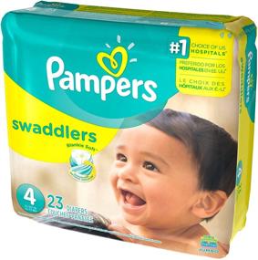 img 1 attached to 👶 Premium Pampers Swaddlers Diapers in Size 4 - 23 Count: Ultimate Comfort for Your Baby's Delicate Skin