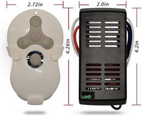 img 1 attached to 🔧 Upgrade Your Ceiling Fan Control: Corebay Universal Universal Remote and Receiver Kit - Hampton Bay, Harbor Breeze, or Hunter Replacement, White - Easy Learning