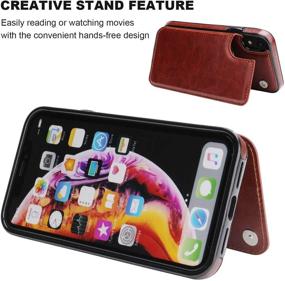 img 1 attached to OT ONETOP IPhone XR Wallet Case With Card Holder