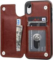 ot onetop iphone xr wallet case with card holder logo