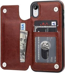 img 4 attached to OT ONETOP IPhone XR Wallet Case With Card Holder