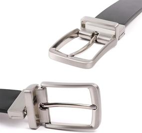 img 1 attached to Leather Reversible Samilor Rotated Reverse Men's Accessories and Belts