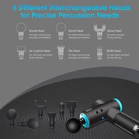 img 1 attached to 💆 EVERGLORY Professional Massage Gun: Deep Tissue Muscle Massager for Sports & Fitness | Percussion Gun with Varying Vibration Speeds, 6 Massage Heads - Black